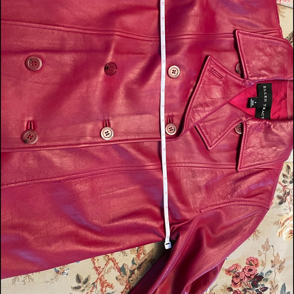 Ellen Tracy Vintage Leather Jacket size small - Picture 9 of 14